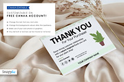 Plant Business Thank You Card FB-121, a Card Template by Snapybiz (Thumbnail 5 of 6)