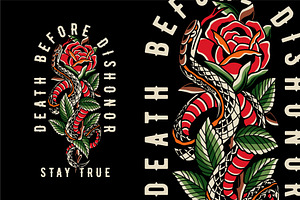 Traditional tattoo illustration