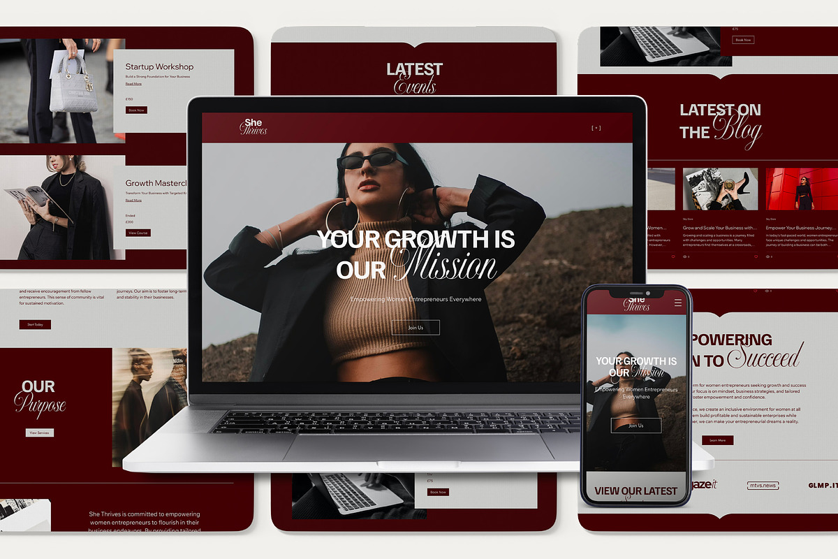 Business Coaching Wix Website, a Wix Template by Sky Dore Design (Photo 4 of 11)