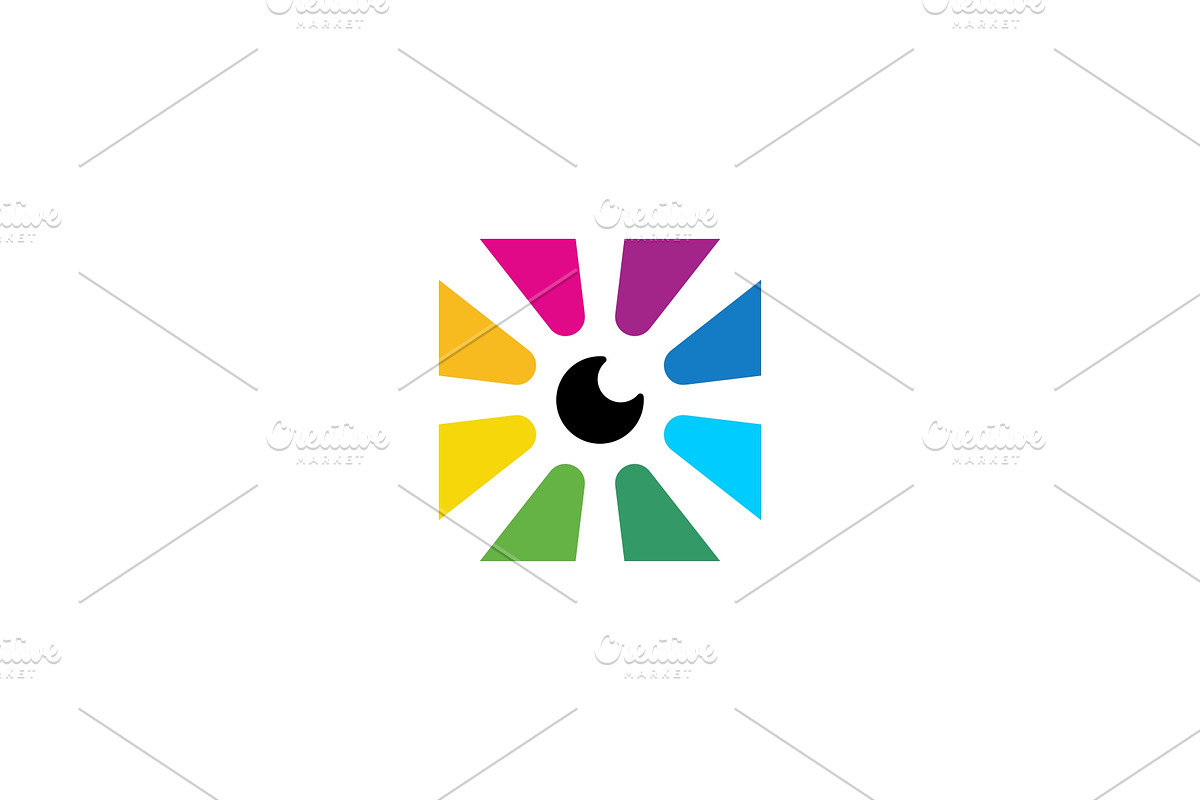 Colorful Visual Eye Logo Template, a Branding & Logo Template by MenkType Studio (Photo 1 of 3)