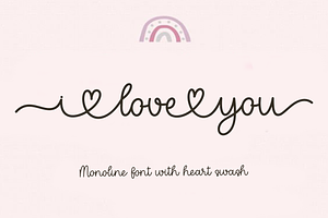I Love You, a Handwritten Font by FreshTypeINK