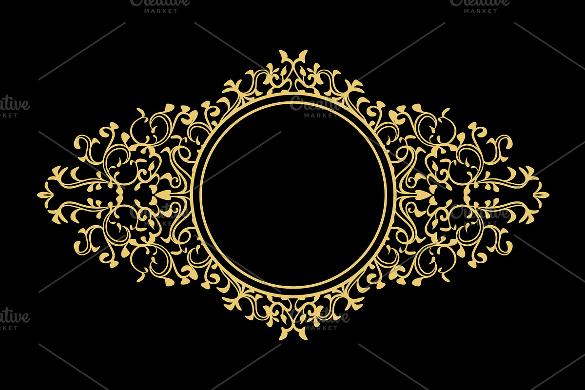 Floral Decorative Ornate Frames, an Object Graphic by vectalex (Photo 2 of 3)