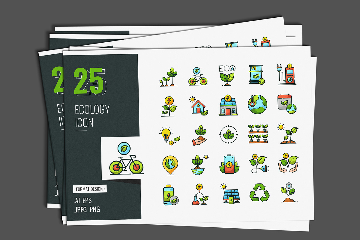 Ecology Icon Design, a Duotone Icon by shin_std