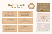 Beauty Thank You Cards Templates, a Card Template by Hell Yeah Designs (Thumbnail 4 of 6)