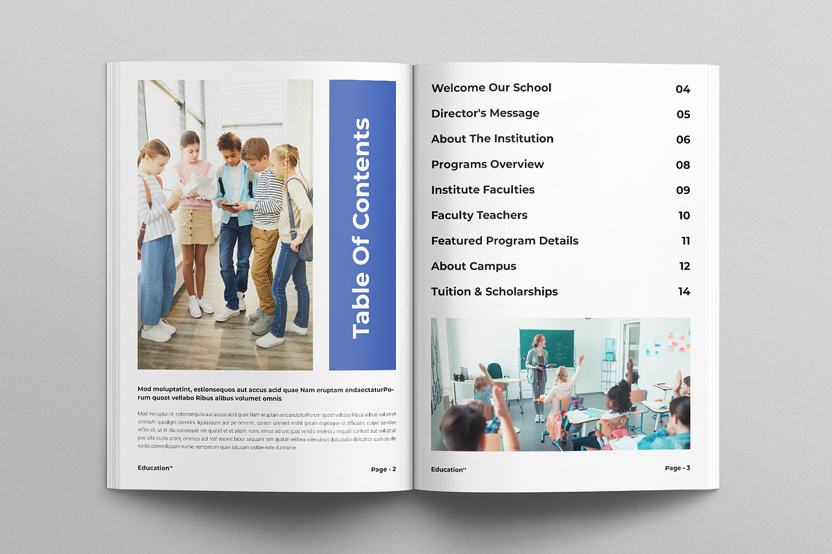 Education Template, a Brochure Template by E-Type