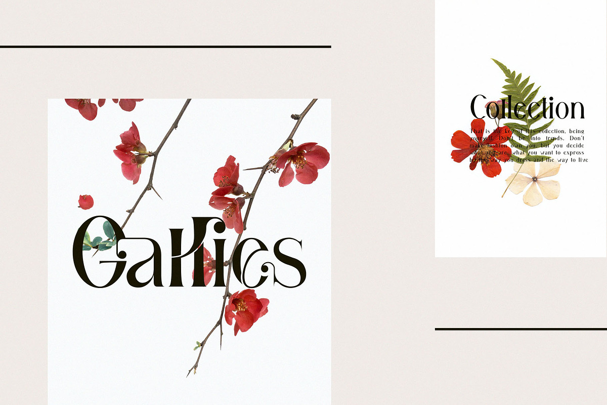 Gallies Ligature Serif Typeface, a Serif Font by Humaira_std (Photo 4 of 9)