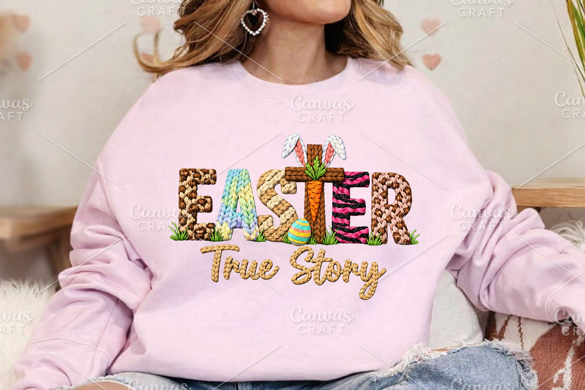 Crochet Easter True Story PNG, an Illustration by Canvas Craft (Photo 5 of 6)