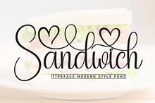 Sandwich | Script Font