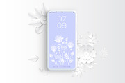 Paper Cut White Flowers Card Kit, a Templates & Theme by Boyko Pictures (Thumbnail 13 of 16)