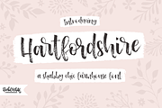 Hartfordshire, a farmhouse font, a Script Font by Rachel White Art (Thumbnail 1 of 14)