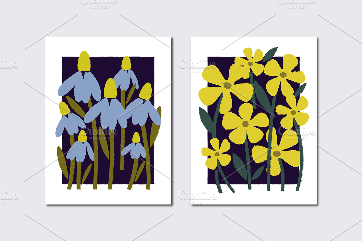 FLOWER POSTER SET (6 ILLUSTRATIONS), a Decorative Illustration by Bonfloret Studio (Photo 7 of 8)
