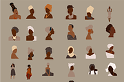 Collection of abstract women, black, a Work Illustration by Yana_mide (Thumbnail 2 of 7)