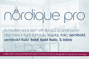 Nordique Pro Semibold Italic, a Sans Serif Font by Leksen Design (Thumbnail 4 of 4)