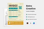 4 Retro Creative Invoice Template V3, a Print Template by twinstd (Thumbnail 4 of 4)