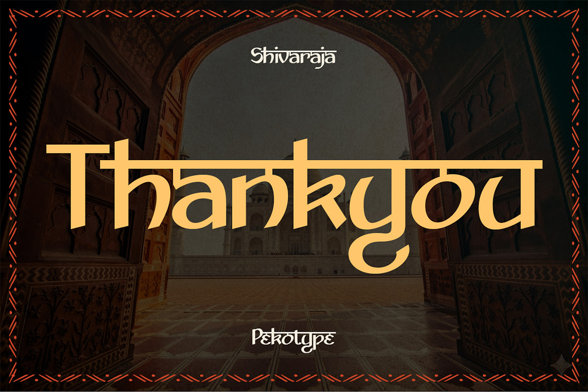 Shivaraja- Modern Hindi Display Font, a Font by Pekotype (Photo 16 of 16)