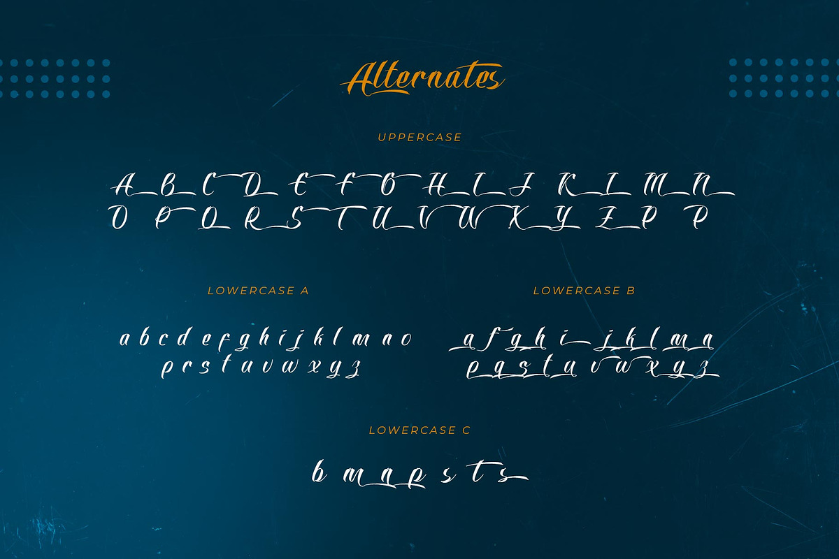 Lucky Pletan Typeface, a Script Font by alit design (Photo 6 of 15)