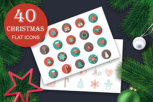 Christmas flat icons