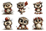 Whimsical Easter Owl Clipart, an Illustration by Dream Creation (Thumbnail 6 of 6)