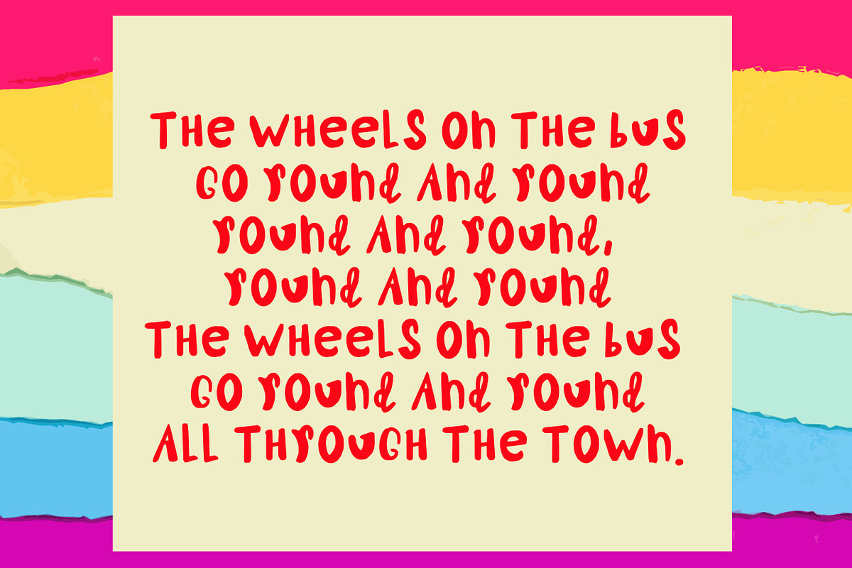 Sunny is a funny cute child font., a Script Font by SketchArtStudio (Photo 3 of 5)