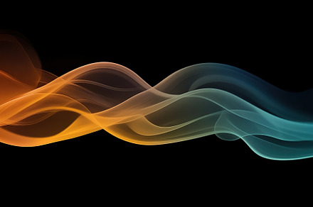 Long colorful neon swirl and waves, a Background Photo by AlyaAnd