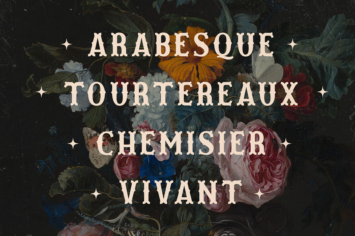 Les Liaisons Dangereuses Font Duo, a Slab Serif Font by Aurelie Maron (Photo 9 of 9)