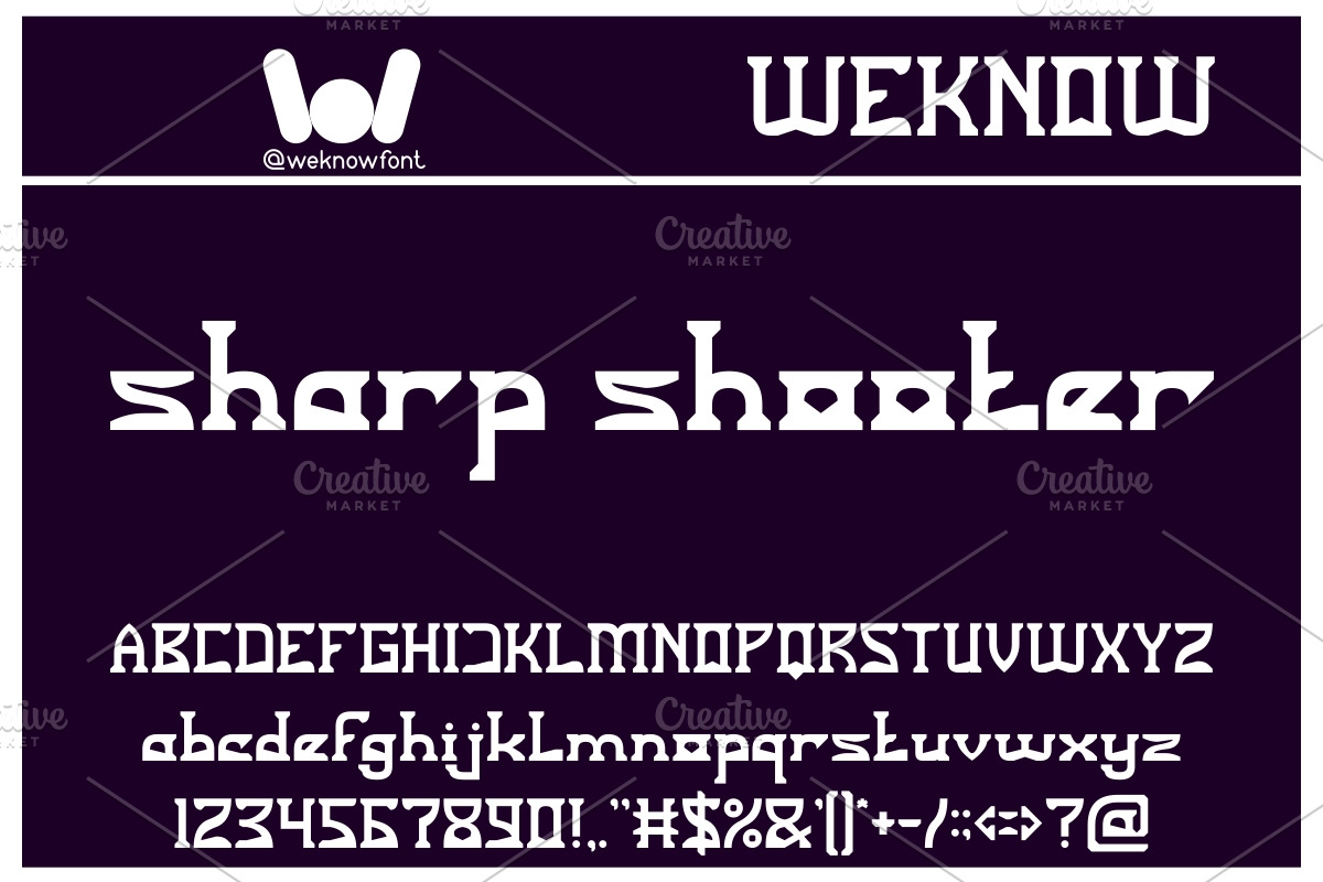 Sniper font, a Font by weknow (Photo 3 of 5)