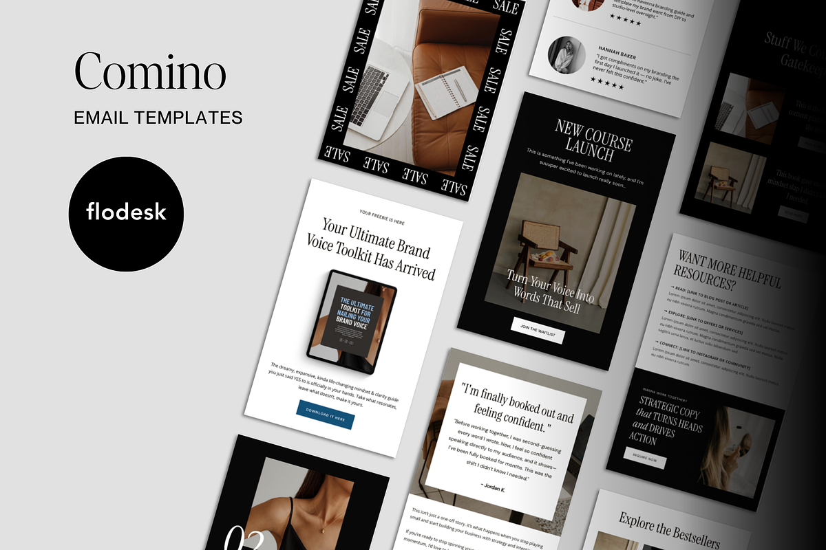 Flodesk Email Templates | Comino, an Email Template by Designorina (Photo 1 of 9)
