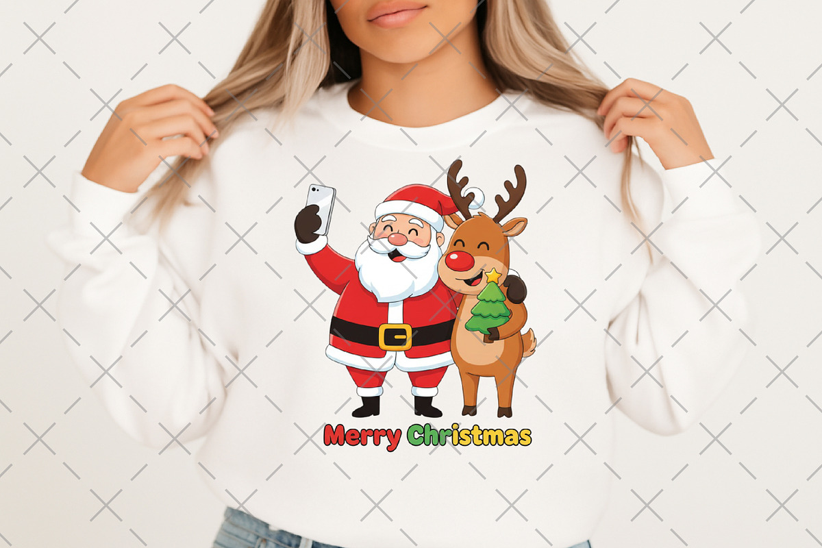 Santa Reindeer PNG, an Illustration by Craft Nest (Photo 3 of 6)