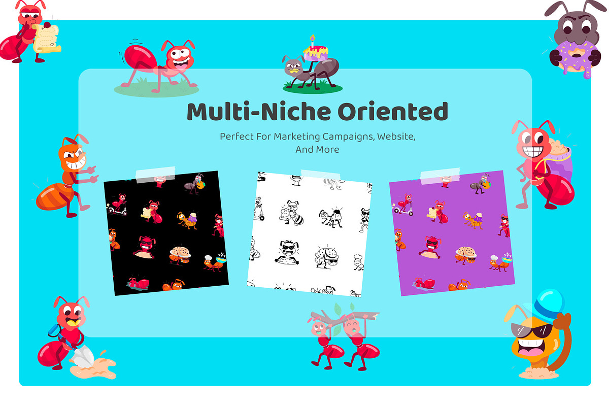 Ant Cartoon Stickers Pack, an Emoji Icon by Vectors Market (Photo 4 of 6)