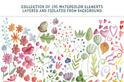 Watercolor Alphabet poster, cards, an Education Illustration by My watercolor shop (Thumbnail 11 of 13)