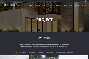 Turner Construction & Business Theme