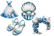 Beach Wedding Set Clipart, an Illustration by Designworld (Thumbnail 6 of 7)