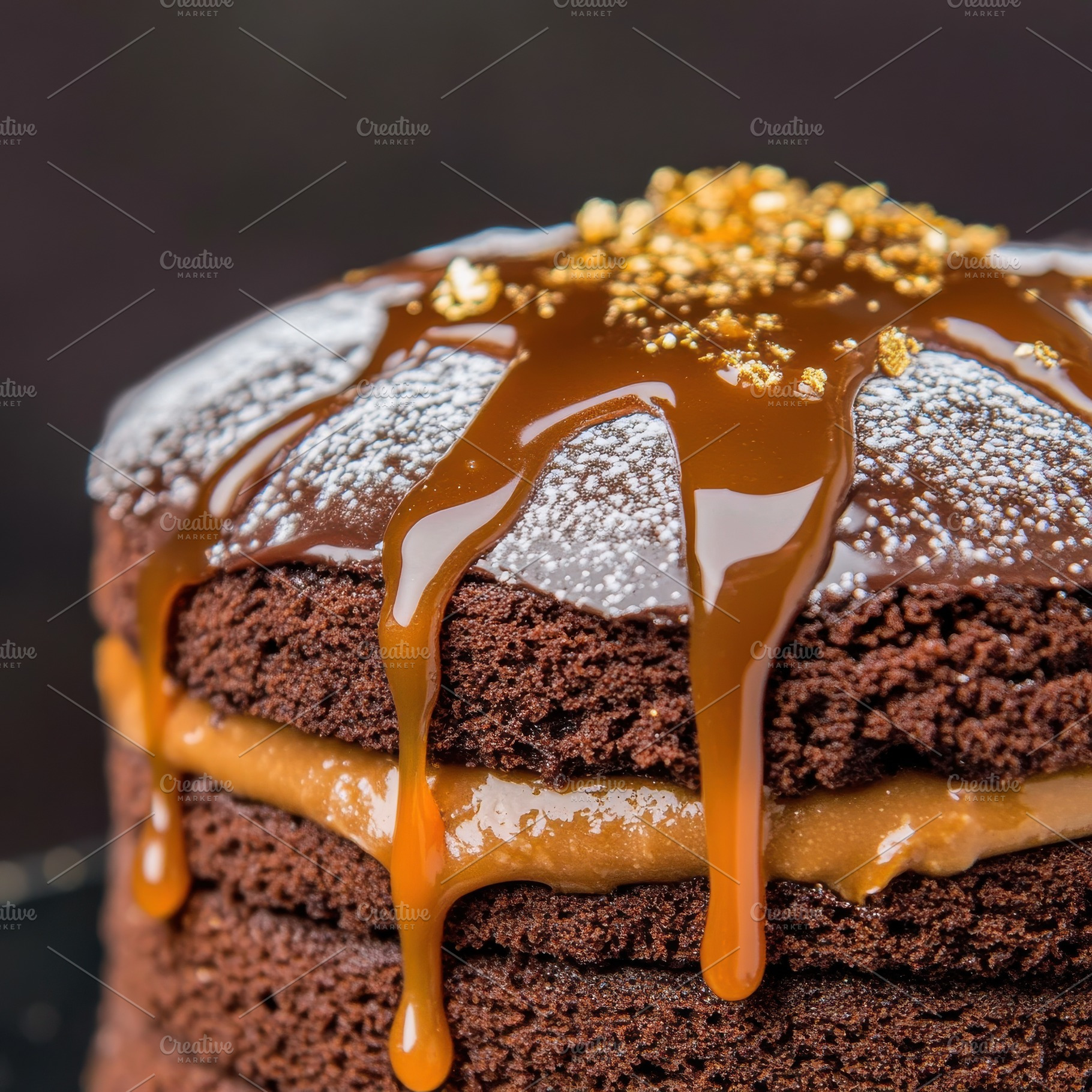 Triple Chocolate Fudge Cake, a Food & Drink Photo by Virgo Studio