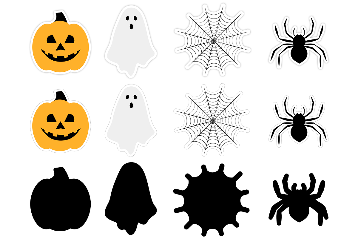 Halloween stickers PNG template, an Animal Illustration by IrinaShishkova (Photo 4 of 4)