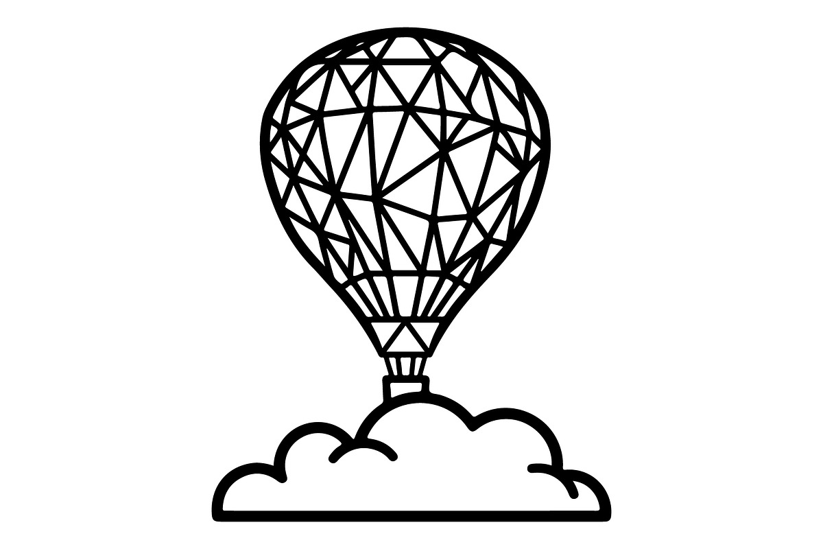 Hot Air Balloon Silhouette Bundle, an Object Illustration by Gaye Art (Photo 20 of 31)