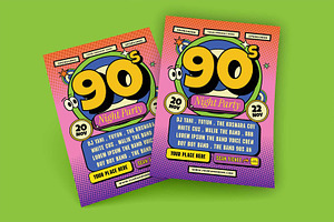 ack to 90s Flyer, a Flyer Template by megarez
