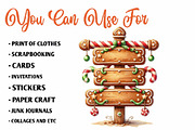 Gingerbread Land Watercolor, a Seasonal Illustration by CreationArt (Thumbnail 5 of 7)