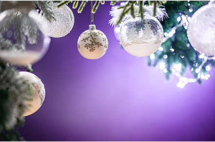 Christmas background with balls, a Holiday Photo by piter.goskov