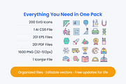 Back to School Cliparts, an Emoji Icon by Amogh Design (Thumbnail 2 of 8)