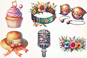 Picnic Party Music Festival Clipart, an Illustration by Pixels.Craft (Thumbnail 3 of 7)