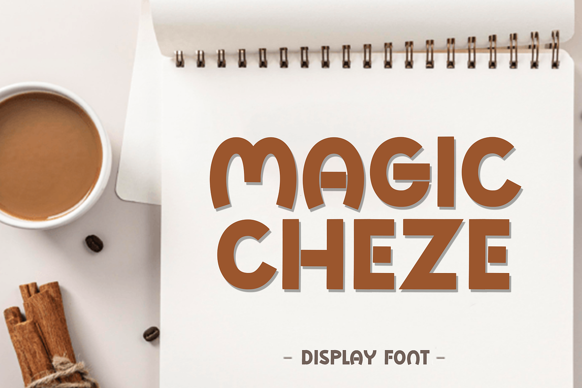 Magic Cheze, a Script Font by InermediaSTUDIO (Photo 1 of 8)