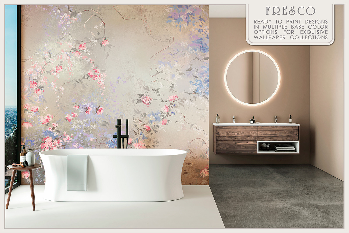 Fresco collection Romantic garden, a Wallpaper Graphic by Natalia0307 (Photo 14 of 17)