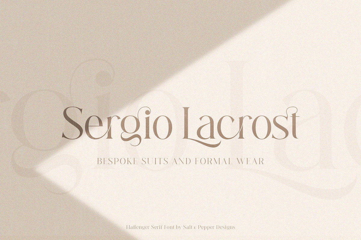 Hallenger Serif Font, a Serif Font by Salt & Pepper Designs (Photo 6 of 10)