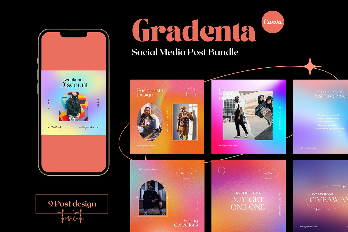 Gradenta - Social Media Template, a Social Media Template by Ibrahima_Studio (Photo 1 of 5)