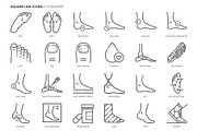 Square line icons, an Outline Icon by Howcolour (Thumbnail 47 of 85)