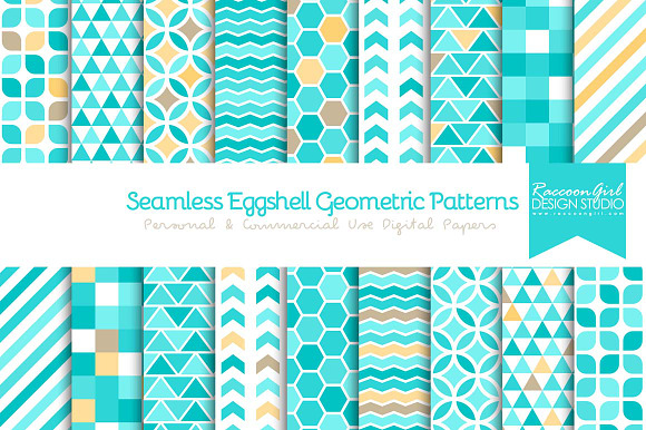 Seamless Eggshell Geometrics preview 2