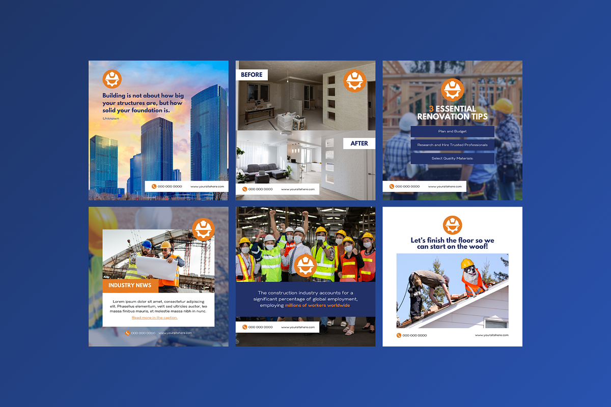 Construction Social Media, a Social Media Template by Sincerely Media (Photo 6 of 9)