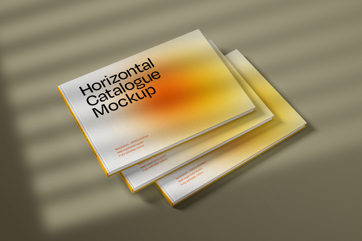 Horizontal Catalog Mockup Set, a Print Template by Deeplab (Photo 11 of 16)