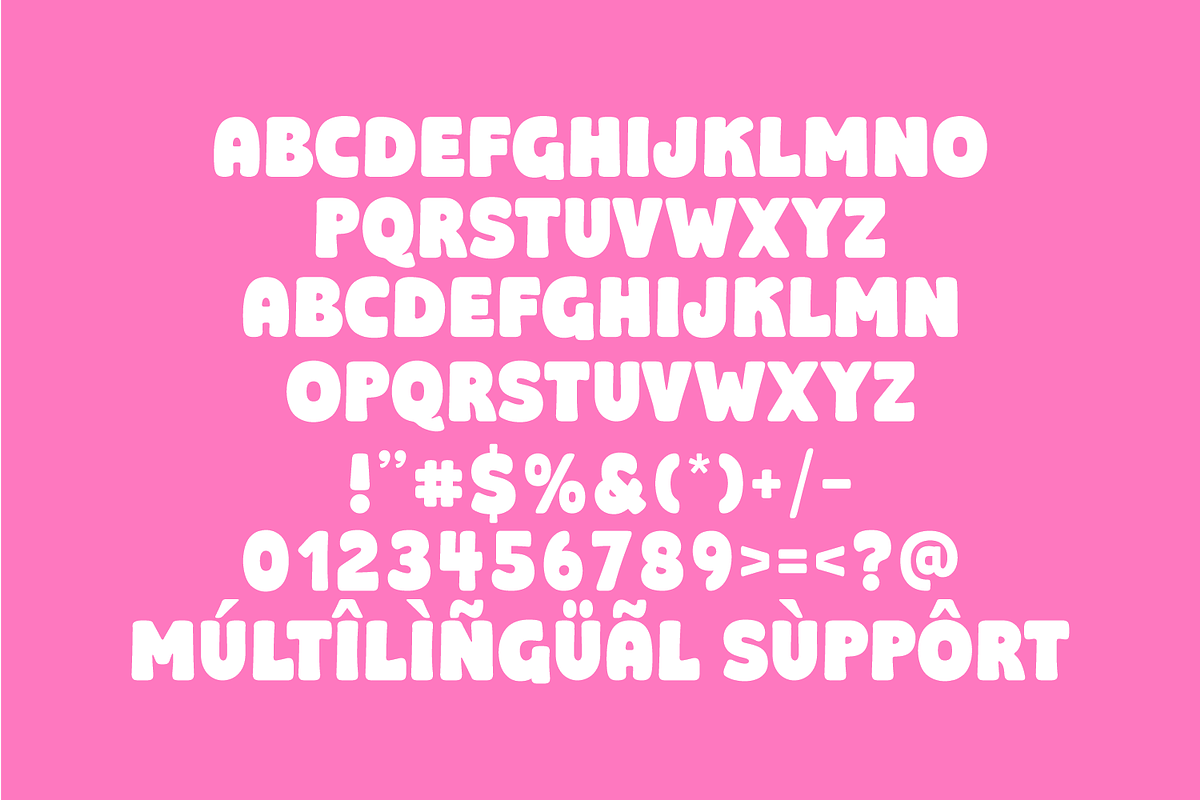 Hello Chunky - Bold Display Font, a Sans Serif Font by Keithzo (Photo 8 of 8)