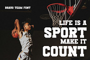 BravoTeam Sporty Font, a Sans Serif Font by RantautypeStudio (Thumbnail 6 of 13)